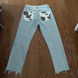 Cow pocket denim high waisted!